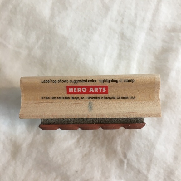 VTG Wood Mounted Hero Arts Candles Rubber Stamp - Picture 3 of 4